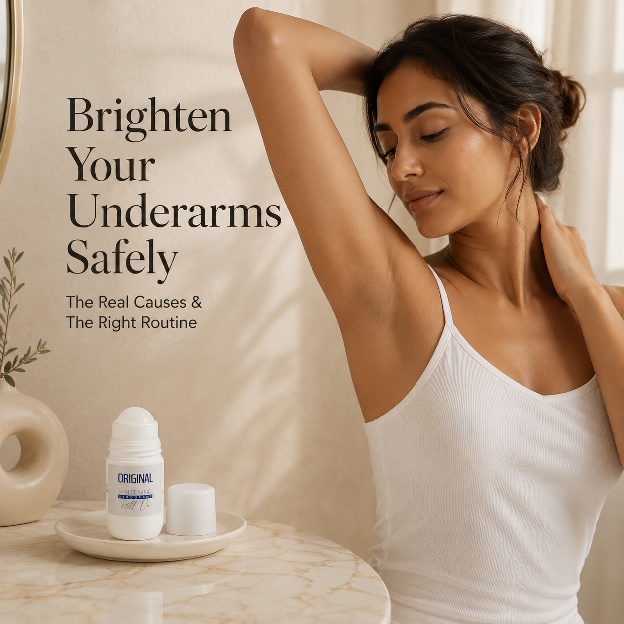 Causes of Dark Underarms &amp; How to Brighten Them Safely (The Secret is in the Routine)