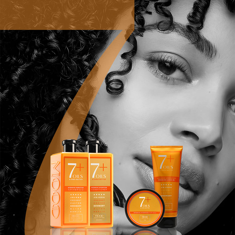 7 oils haircare collection for nourishing hair MOOD