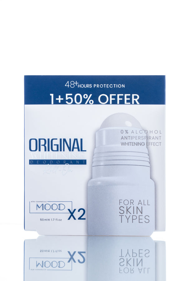 MOOD ORIGINAL WHITENING DEODORANT ROLL ON OFFER 1+50% 50ML