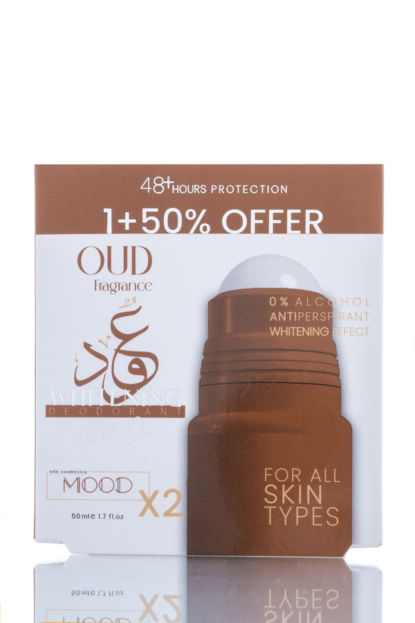 MOOD OUD WHITENING DEODORANT ROLL ON OFFER 1+50% 50ML