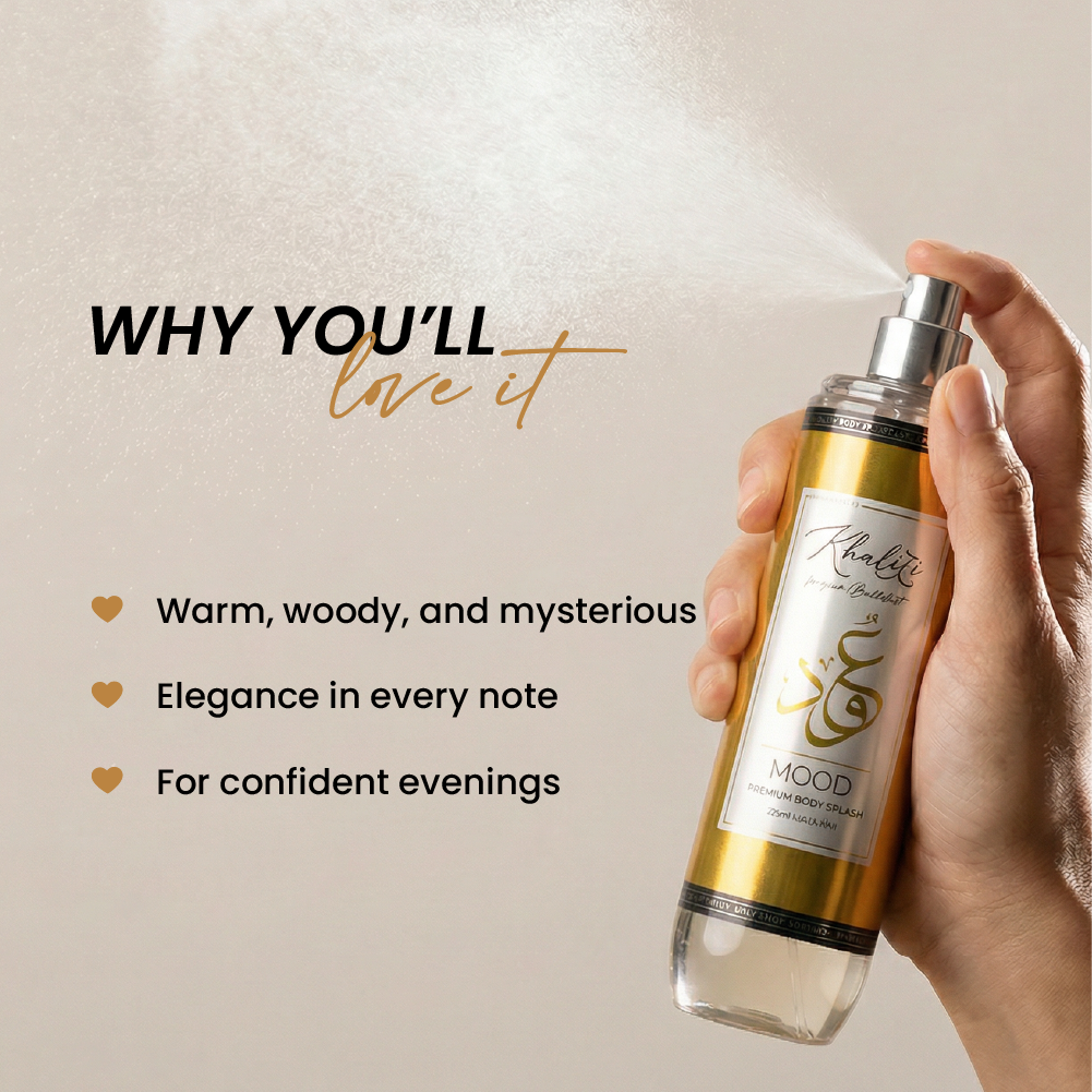 MOOD Khaliji Body Splash 220ML scented Body Splash routine