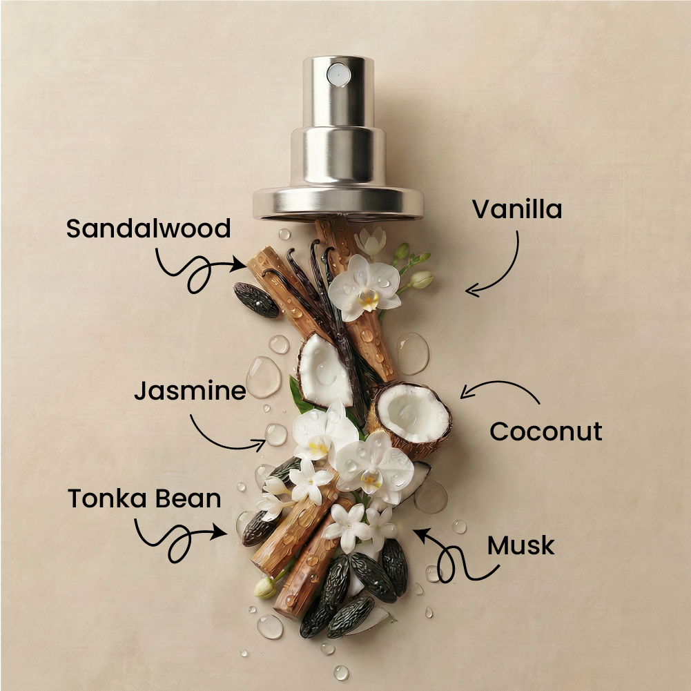 MOOD Warm Vanilla Body Splash 220ML scented Body Splash routine