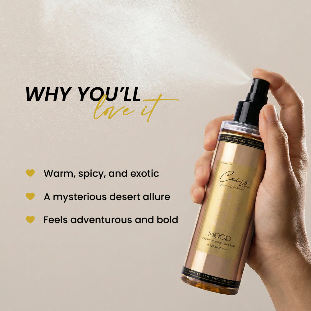 MOOD Cairo Body Splash 220ML scented Body Splash routine