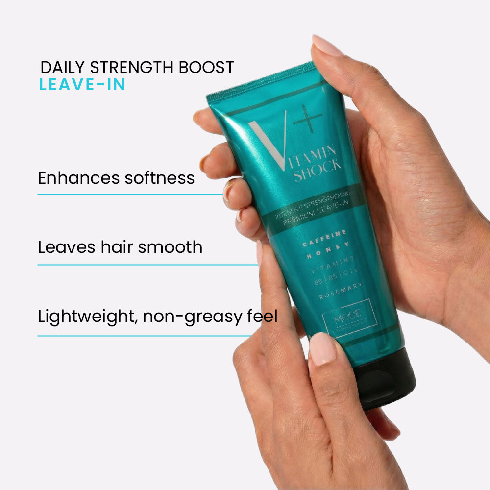 MOOD Vitamin Shock Plus Intensive Strengthening Leave-In 200ML benefits and key ingredients