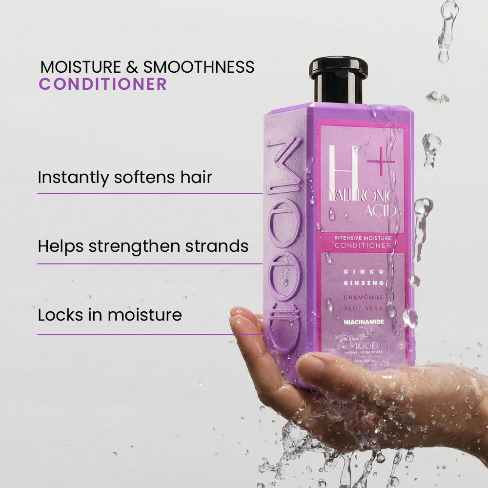 MOOD Hyaluronic Acid Plus Intensive Moisture Conditioner (400ML) benefits and key ingredients