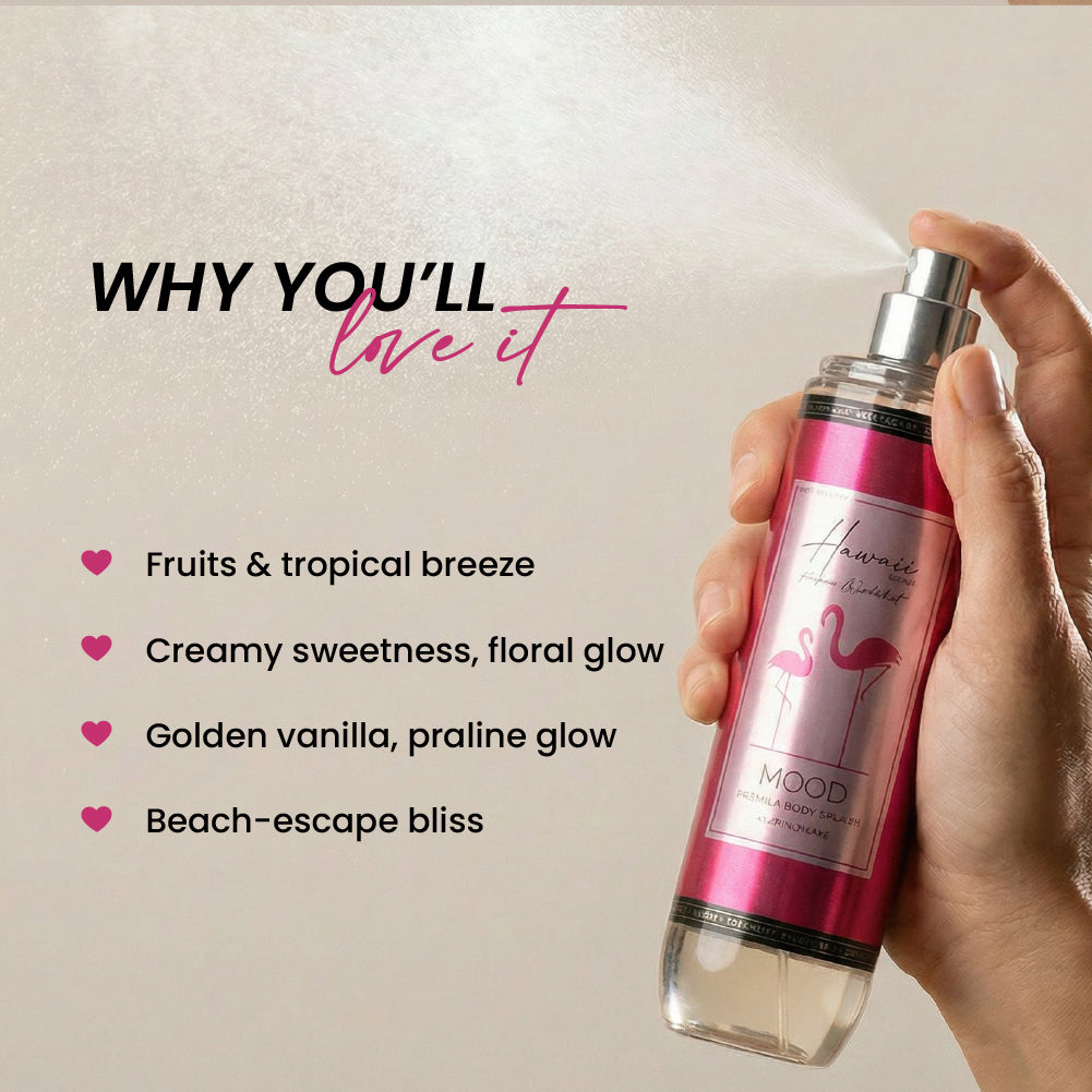 MOOD Hawaii Body Splash 220ML scented Body Splash routine
