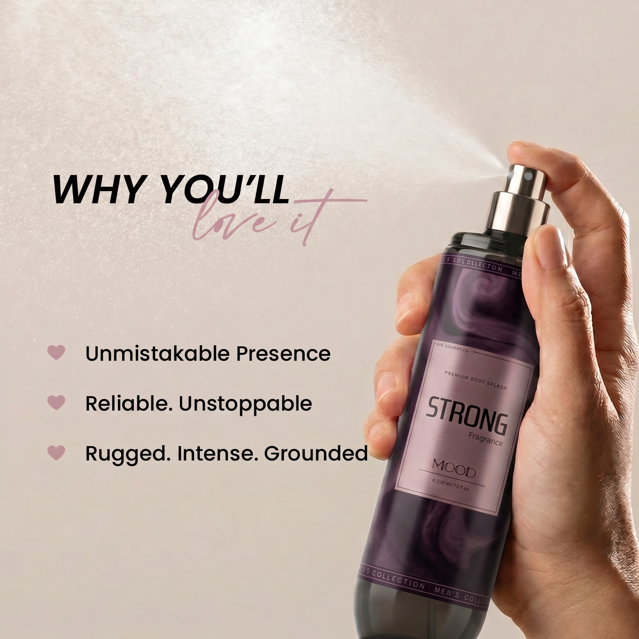 MOOD Strong Body Splash 220ML image 2