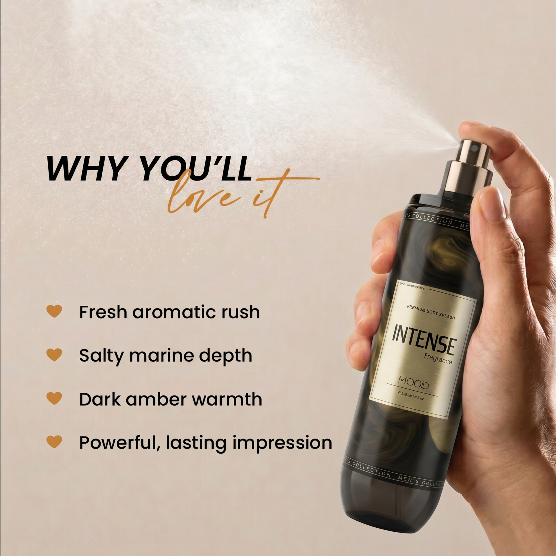 MOOD Intense Body Splash 220ML image 3