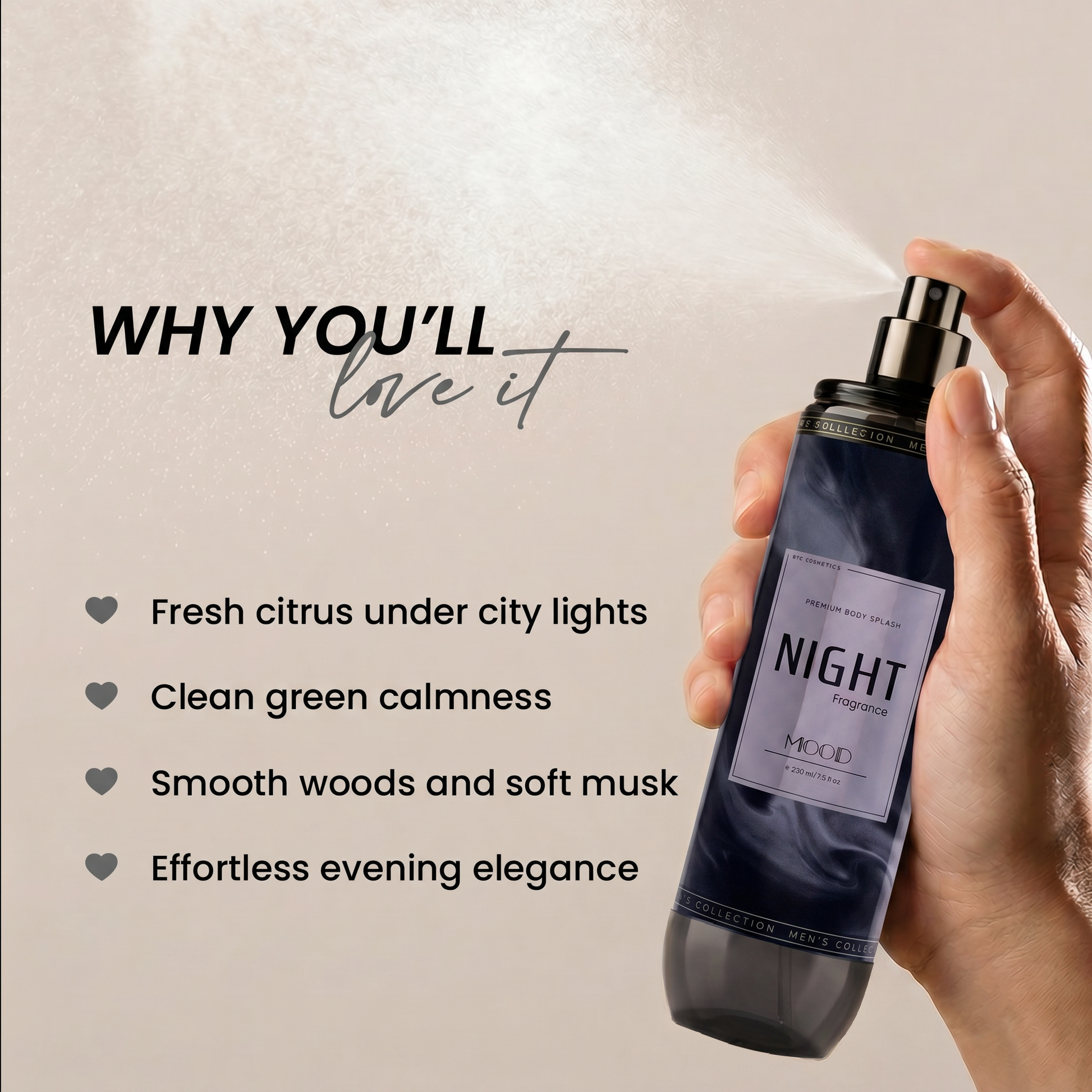 MOOD Night Body Splash 220ML image 3