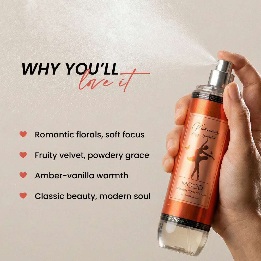 MOOD Vienna Body Splash 220ML scented Body Splash routine
