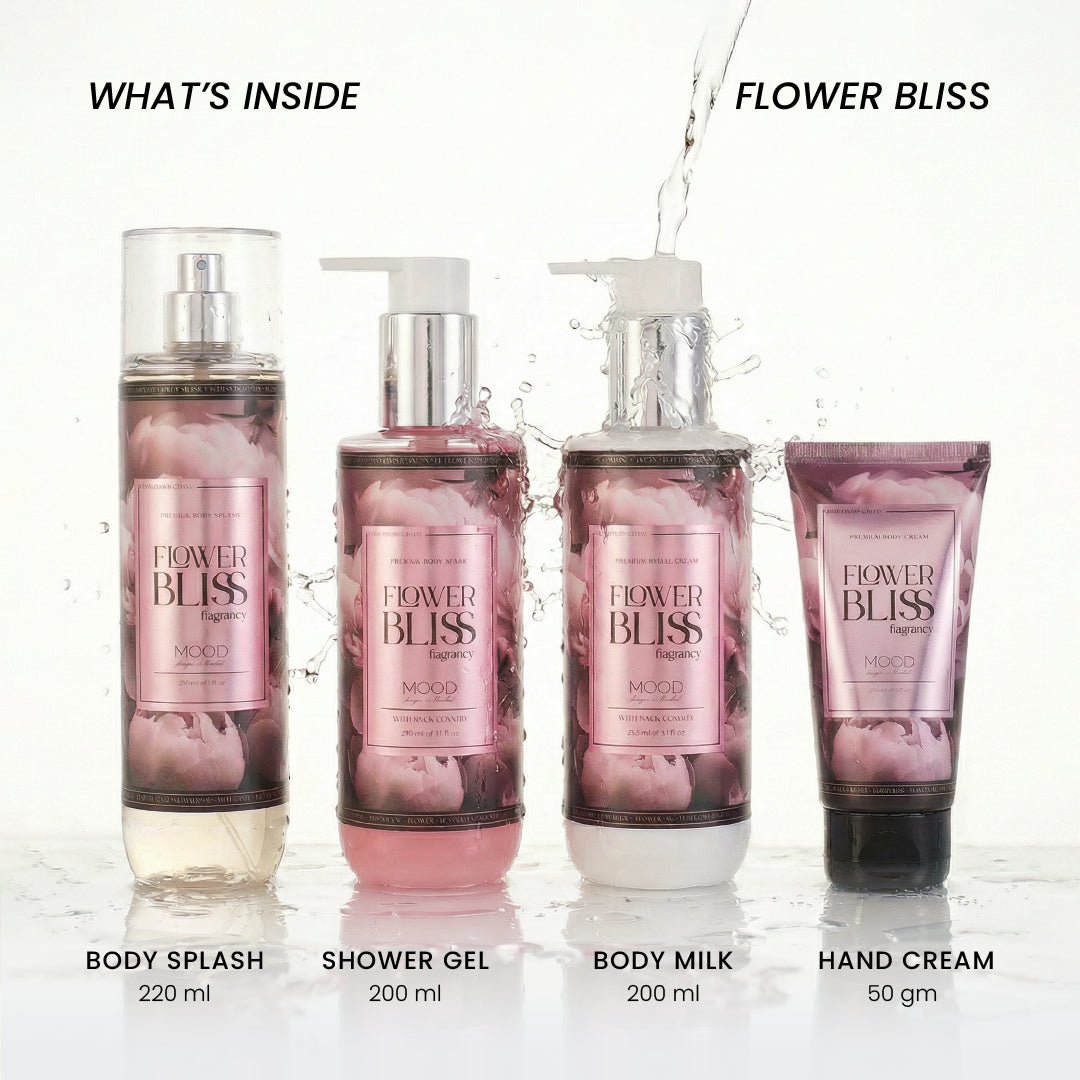 What is inside MOOD All-Over Flower Bliss Set