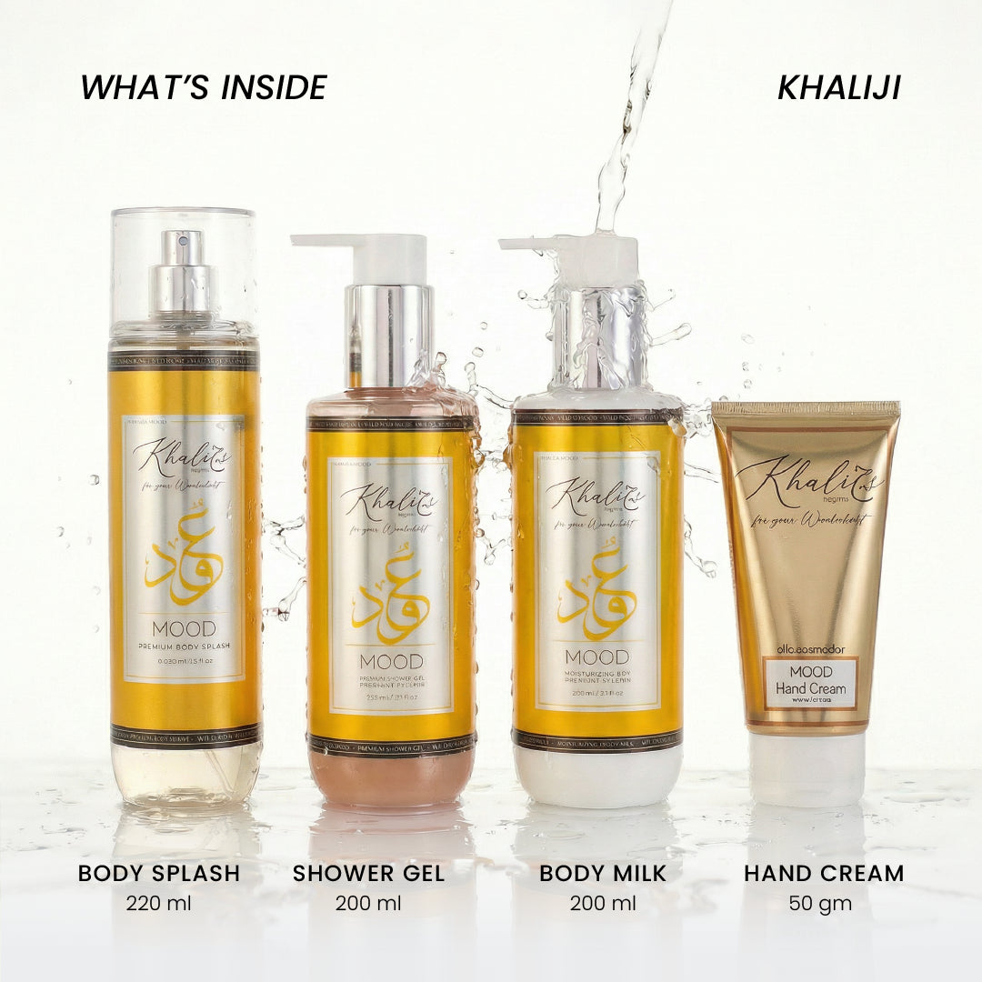 What is inside MOOD All-Over Khaliji Set