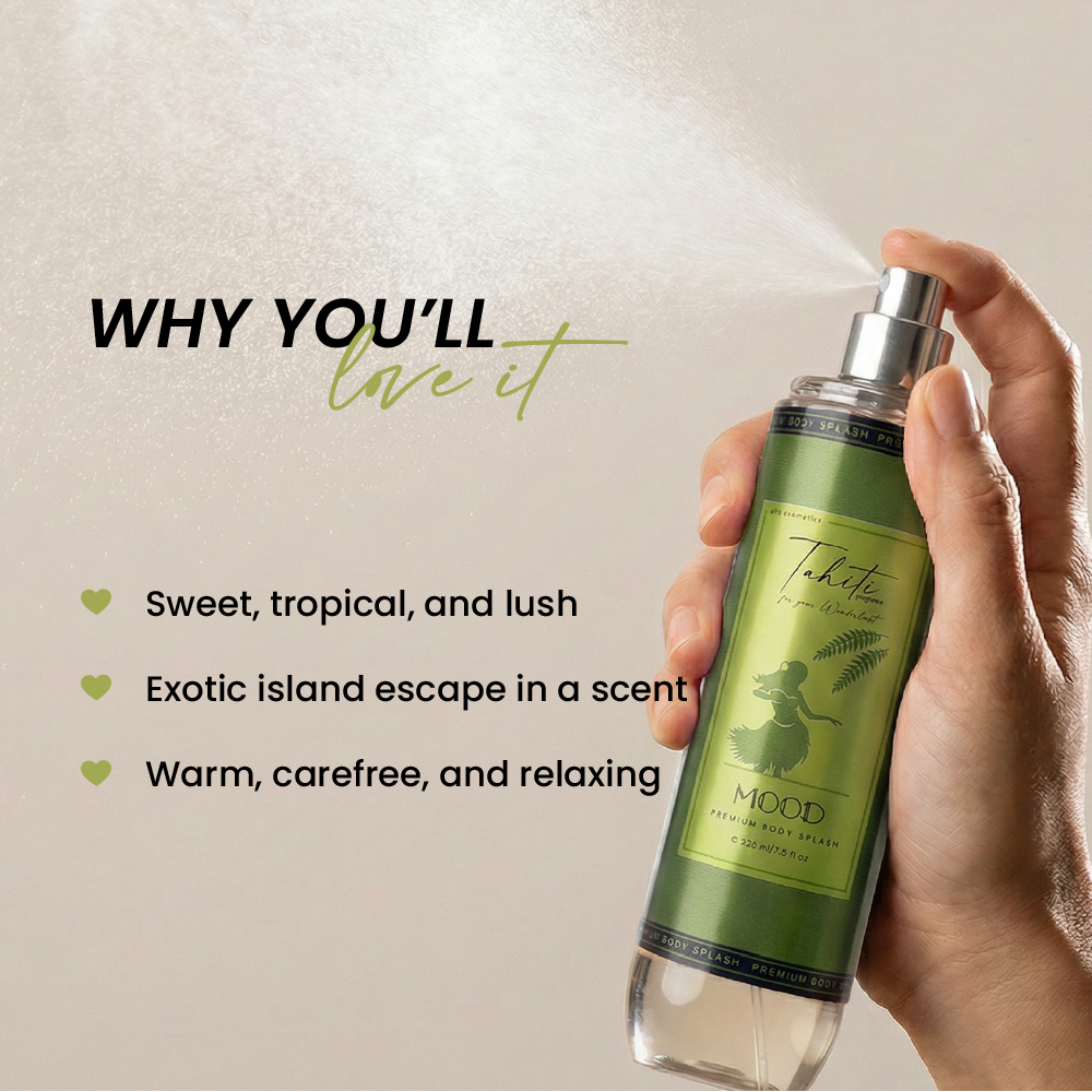 MOOD Tahiti Body Splash 220ML benefits and key ingredients
